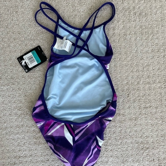 NWT Nike Girls Swimsuit Size 8 - Picture 2 of 5